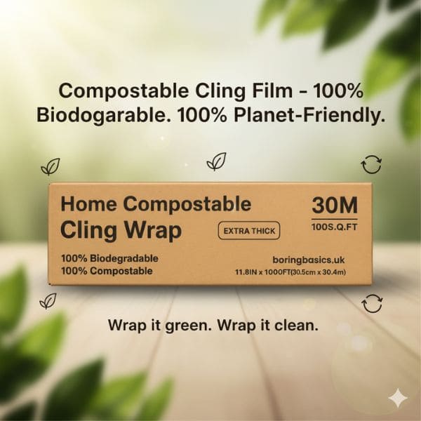 Eco-Friendly Cling Film | Biodegradable, Compostable, Plastic-Free Food Wrap