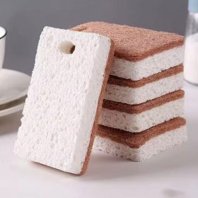 Biodegradable Kitchen Sponge with Coconut Scourer – Plant-Based & Plastic-Free