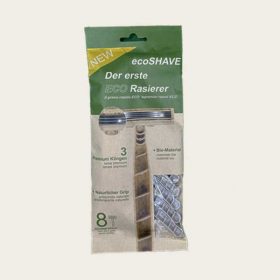 Plant-Based Shaving Razor – 3 Stainless Steel Blades