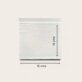 Compostable Ziplock Bags 15×13 cm, 0.4l, 25 Pack, EN 13432, UK Delivery
