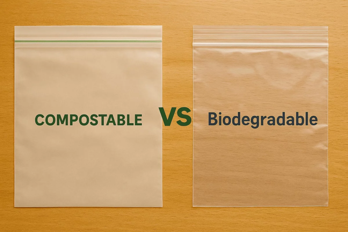 Compostable vs Biodegradable Ziplock Bags